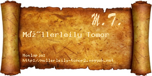 Müllerleily Tomor névjegykártya